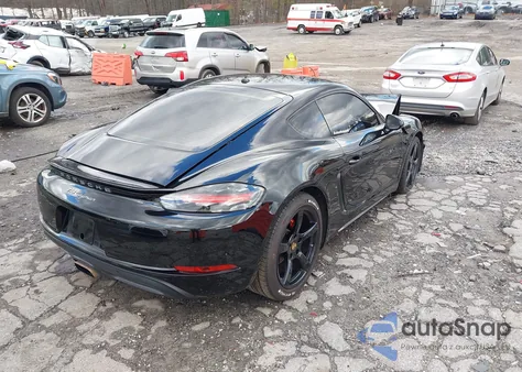 2017 Porsche 718 Cayman z USA, uszkodzony, nr VIN WP0AA2A86HS270223